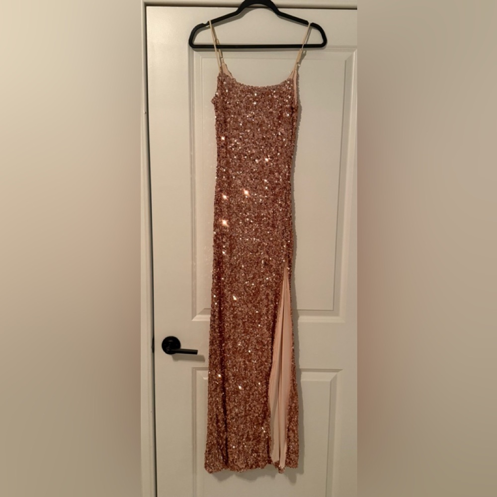 Sequin Gold Gown